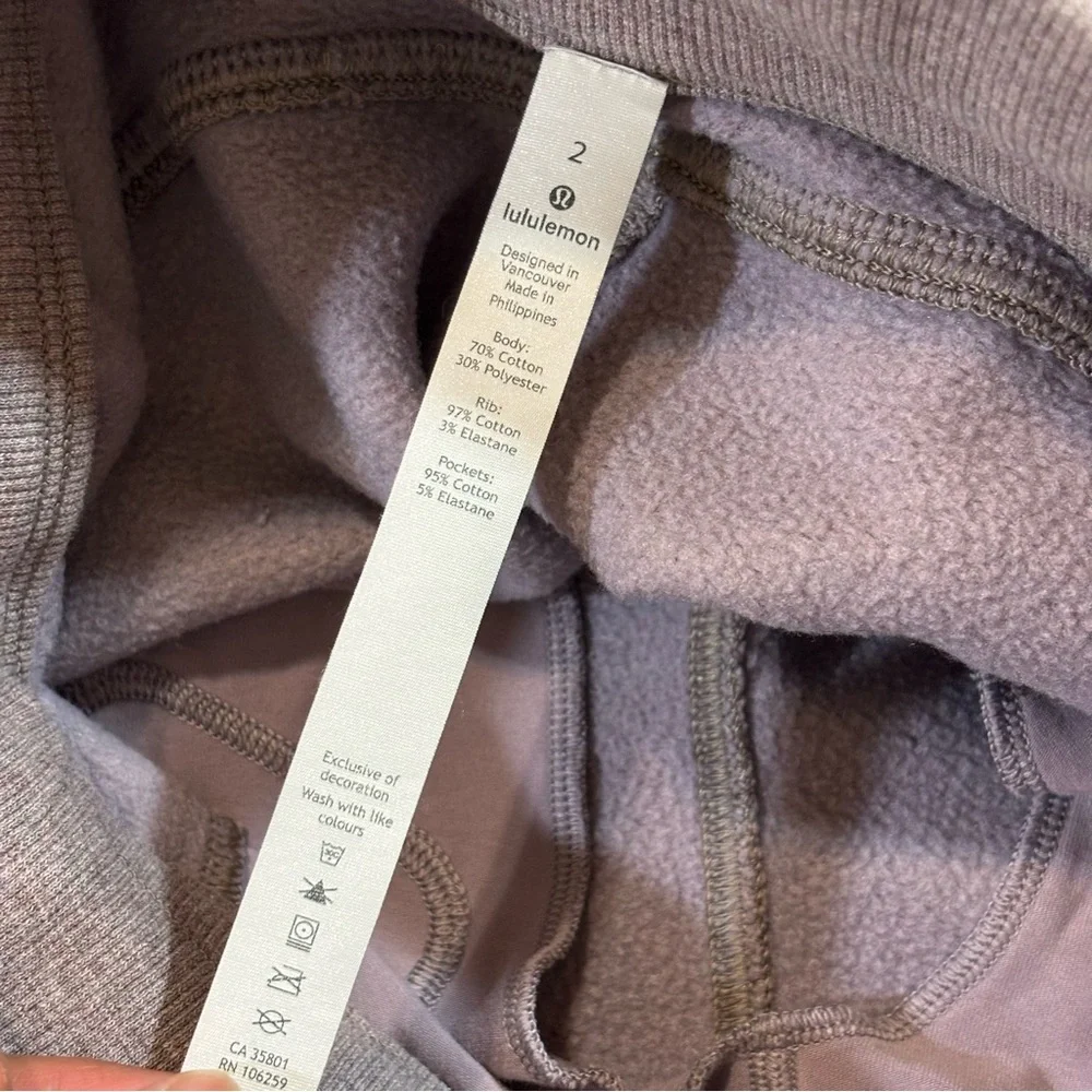 Lululemon Scuba Joggers Size 2 Heathered Violet Verbena
